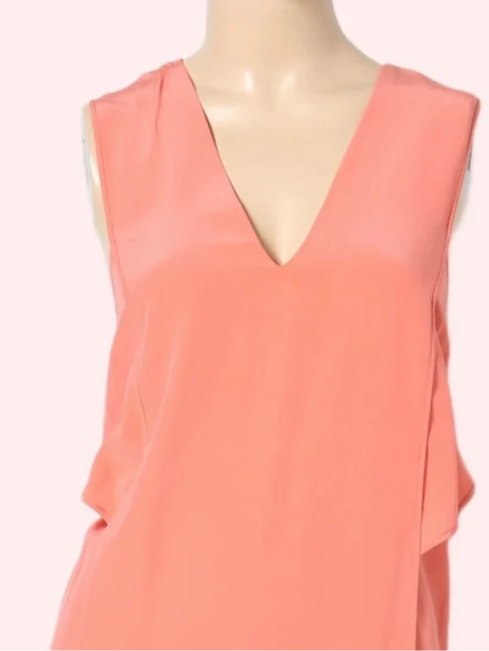 🧡 Alexander Wang Peach Silk Sleevless Top